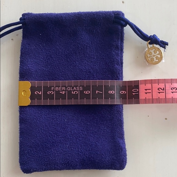 Tory Burch Jewelry Pouch with Gold Charm - Picture 4 of 5
